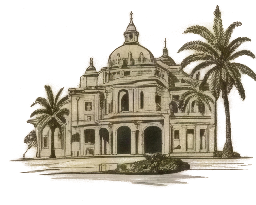 Engraved Monaco — belle-époque façade and palms